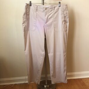 Westport Size 14W Light Khaki Pants, 68% Cotton, 28% Nylon, 4% Spandex